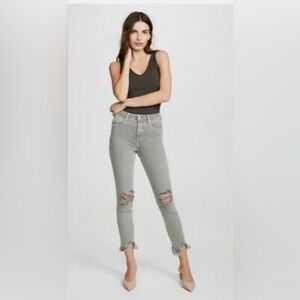 L'AGENCE High Line‎ Vineyard Skinny High Rise Jeans, Size 26, Vineyard/Grey.